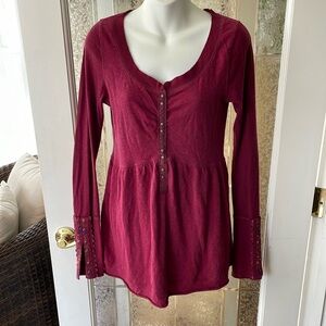 Free people Embroidered Top